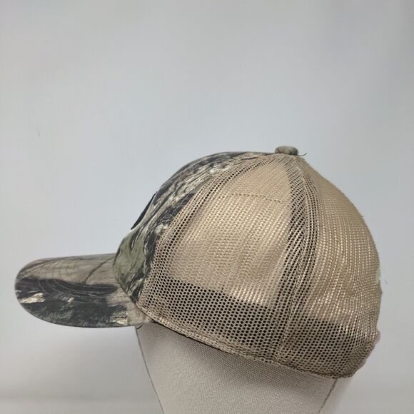 Mossy Oak Snapback Trucker Hat Camouflage OSFM Embroidered Mesh Back Outdoor Cap - Picture 3 of 7